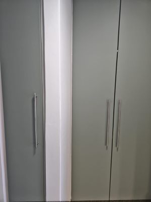 grey closet doors